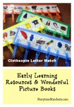 Clothespin Letter Match is an easy-to-make alphabet matching activity from Storytime Standouts Clothespin Letter Match is an easy-to-make alphabet matching activity from Storytime Standouts