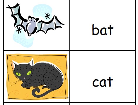 Word Family Printables - Free Flip Books and Words with Pictures