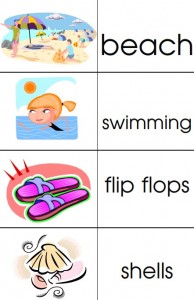 Beach Theme Picture Dictionary and Sight Words