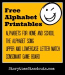Storytime Standouts Free Printable Alphabets and Games for Learning Letters Storytime Standouts Free Printable Alphabets and Games for Learning Letters