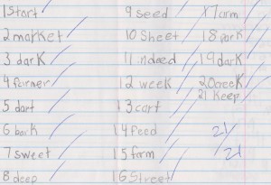 Spelling test 001 Making words powerful - replacing a traditional spelling program