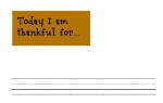 Today I am thankful free printable writing paper for Thanksgiving Free printable interlined writing paper for Thanksgiving