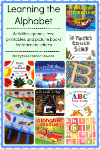 Learning letter activities, games, printables, and alphabet picture books