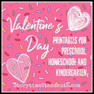 Storytime Standouts offered printables for Valentine's Day