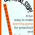 An Easy to Make Alphabet Learning Game for Preschool and Kindergarten