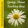 Spring Theme writing prompts and wordplay for kindergarten, early primary and homeschool.