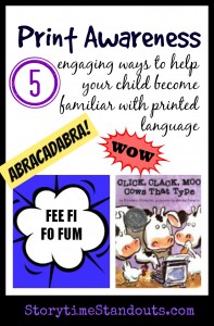 Print Awareness - 5 Ways to Help Your Child with Printed Language