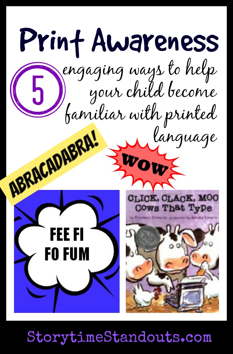 Print Awareness - Storytime Standouts Presents 5 Ways to Help Your Child with Printed Language