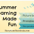 Summer Learning Made Fun for Kindergarten, Preschool and More