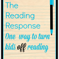 Asking students to write reading responses may not have the desired affect