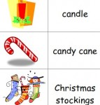 Free printable picture dictionaries for young writers and ESL students including Christmas-theme