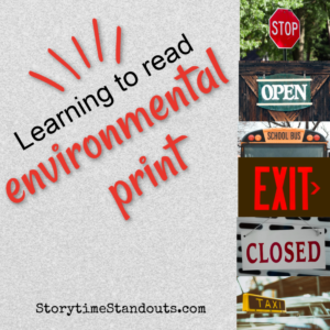 Environmental Print is great for children who are beginning to read