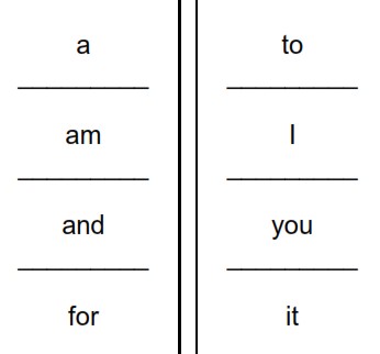 High Frequency Sight Word Printables for Beginning Readers