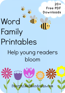 21 free word family printables for beginning readers in homeschools and classrooms