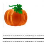 Storytime Standouts shares free Halloween printables including pumpkin-theme interlined printing paper