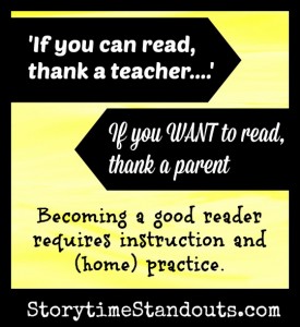 If you can read this thank a teacher.  If you want to read thank a parent. from StorytimeStandouts.com