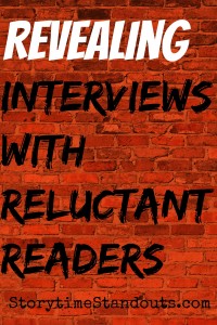 Interviews with Two Reluctant Readers by our Guest Contributor