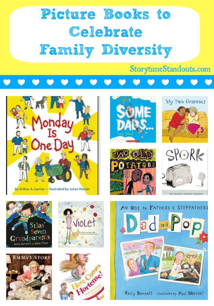 Picture Books to Celebrate Family Diversity from StorytimeStandouts.com