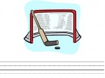 Free Printable Ice Hockey-Theme Writing Paper