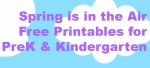 Free Spring and Easter Theme Printables for Preschool and Kindergarten