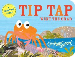 Beach theme picture books including Tip Tap Went the Crab written and illustrated by Tim Hopgood